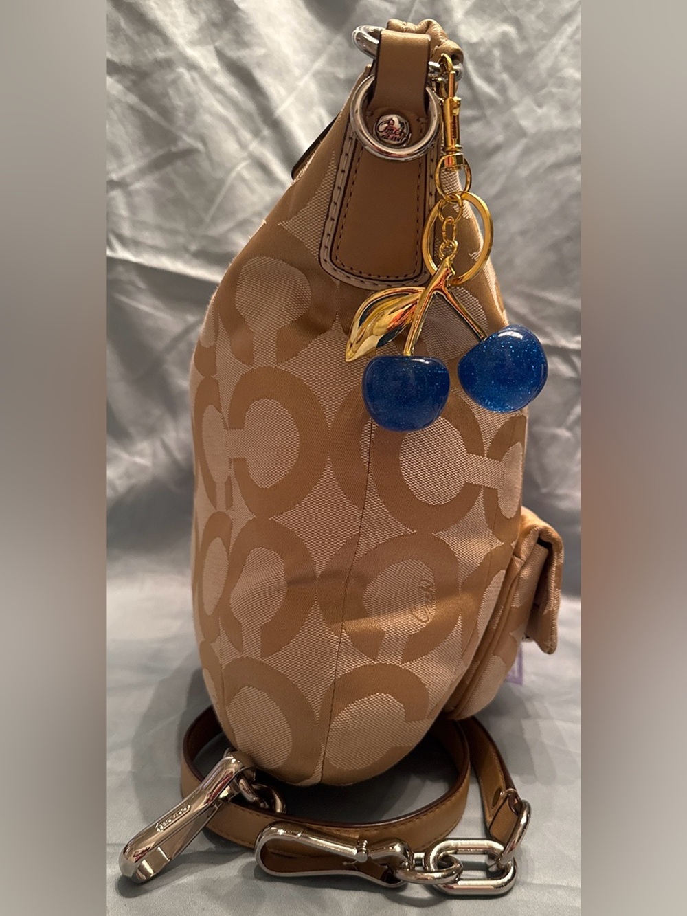 Coach Kristin Signature Op Art Hobo / Shoulder Bag - Picture 4 of 15